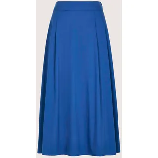 MADELEINE Midirock "Midirock Baumwollrock mit Kellerfalten" Kellerfalten, royalblau