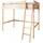 Hochbett Matthias 140 x 200 cm Kiefer massiv weiß