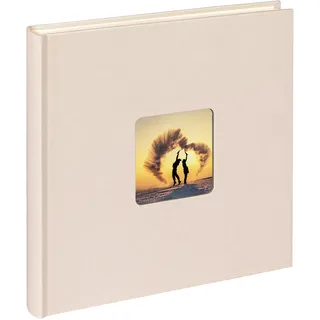 walther design Fotoalbum chamois 26 x 25 cm mit Cover-Ausstanzung, Fun FA-205-W