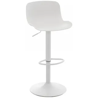 CLP Barhocker Kunststoff weiß , Weiß , Metall , 44x81x44 cm , Esszimmer, Barmöbel, Barhocker