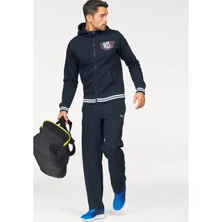 Jogginganzug H.I.S "Comfort Fit", Herren, Gr. 60/62 (XXL), blau, Obermaterial: 60% Baumwolle, 40% Polyester, unifarben, bequem, Sportanzüge Jogginganzug, Topseller
