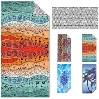 IGINOA Strandtuch Mikrofaser Strandhandtuch XXL Badetuch Strand Groß 180x90 Boho Strandbadetuch Damen Sandfrei Schnelltrocknend Microfaser Strand Handtuch Dünn Leicht Microfasertuch Beach Towel