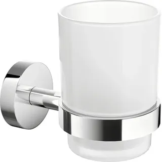 Tesa Zahnputzbecher Smooz Inkl. Klebelösung Chrome
