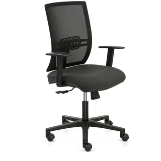 OFITURIA - Silla de Escritorio Con Ruedas - Silla de Oficina Ergonómicas Con Brazos Regulables Fabricadas en España (Modelo 3), 50
