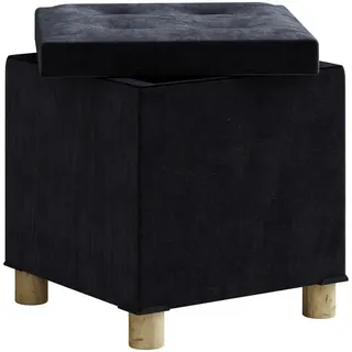 VCM Truhenbank Sizos M Grau 38 x 38 x 38 cm