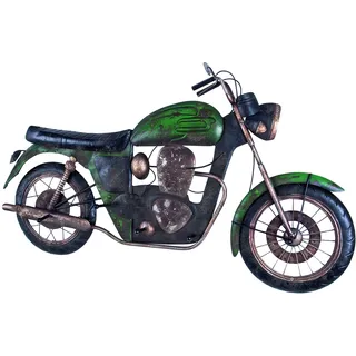 HAKU Wandgarderobe Metall Wandgarderobenpaneel Kleiderhakenleiste aus Metall in 3D-Vintageoptik in Braun, mit 5 Garderobenhaken, Maße: B 96 × H 53 × T 9 cm, Style: Industrial