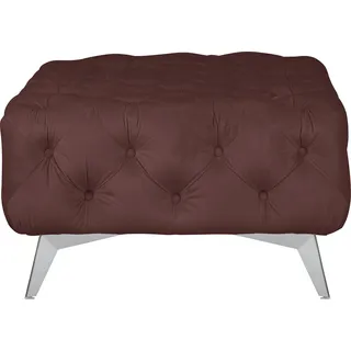 Home Affaire Polsterhocker Amaury Chesterfield-Optik 80 x 45 x 80 cm Rosa