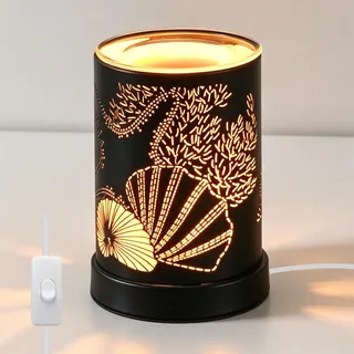 Elektrische Duftlampe Für Wachs, Wachsschmelzwärmer Aroma Diffuser Duftlampe Wachs Duftöl Lampe Mit Kabelschalter, Kerzenwärmer Für Duftwachs Für Schlafzimmer Büro Yoga