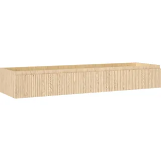 Mexen Rivel Badezimmerschrank unter Waschbecken 160 cm, 1 Schublade, geriffelt, Eiche - 91A20-16023-1-BF81 - Braun