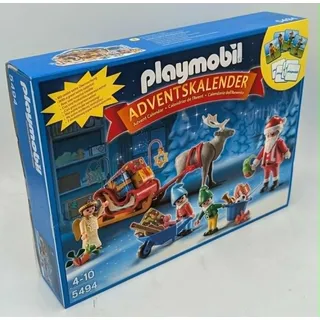 PLAYMOBIL 5494 Adventskalender "Weihnachtsmann beim Geschenke packen"