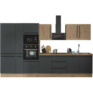 kochstation Küchenzeile Florida 360 cm schwarz