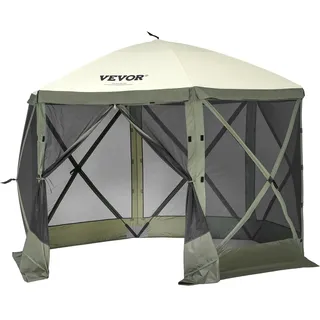 Vevor Pop-Up-Pavillonzelt 3,05 x 3,05 m inkl. 6 Seitenteile Armeegrün