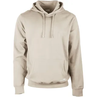OWN Herren Gebürsteter Kapuzenpullover, Ecru, L