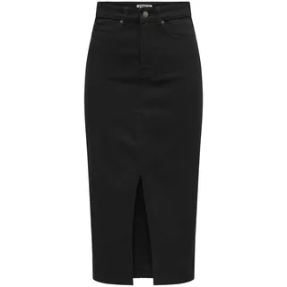Only Jeansrock ONLSIRI FRONT SLIT SKIRT DNM GUA NOOS schwarz L (40)