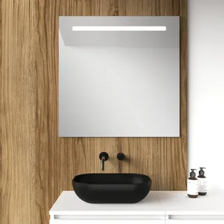 Baikal LED-Badezimmerspiegel, horizontal, 80 x 80 cm, Modell Top, Marke