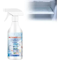 Kühlschrank Gefrierschrank Abtauhilfe, 120ml Abtauspray Kühlschrank-Enteiser Antibakteriell Refrigerator Deicing And Defrosting Agent, Schnell Entfrost-Spray, Entfernt Schnell Alle Eisablagerungen