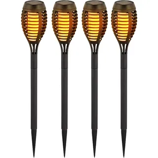 V-Tac Gartenfackel Kunststoff 50,0 cm 4 Stk schwarz