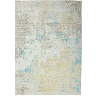 benuta Pop Teppich Laury Gelb 200x300 cm , Textil , Abstrakt , Rechteckig , 200x300 cm , Oeko-Tex® Standard 100 , wasserabweisend , Teppiche und Böden, Teppiche