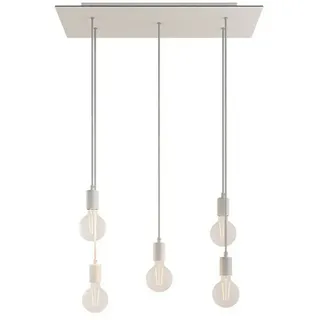 Creative Cables Rose-one Xxl 5 Falls Hängelampe - Matte White - One Size