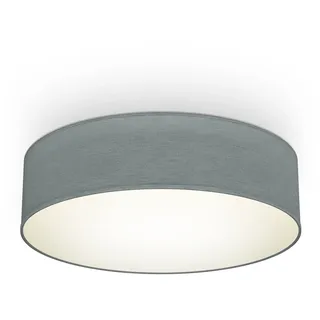 B.K.Licht Deckenleuchte 1 E27 rund grau