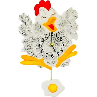 Pendelwanduhr lachendes Huhn Terrastudio Modell 002203