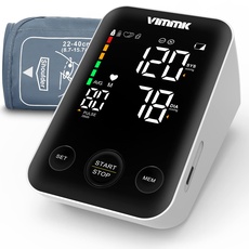 Bild Blutdruckmessgerät Oberarm Digital Messgerät Bluthochdruck LED Display, Arrhythmie-Erkennung & Pulsmessung, 2x120 Speicher, Manschette 22-40cm