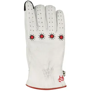 Helstons Shine Damen Lederhandschuhe - White - M