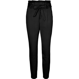 VERO MODA Damen VMLUCCAEVA HR Paperbag Pant GA NOOS Hose, Black, M/32