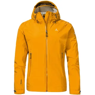 Schöffel Damen 2.5L 3D Jacket Vistdal L, wasserdichte Regenjacke, sportliche Outdoor Jacke, winddicht & atmungsaktiv dank Dermizax Membran, orange glow, 40
