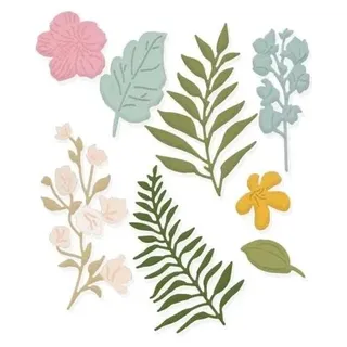 Stanzformenset – Blumen und Blätter, 8-teilig – Dalprint