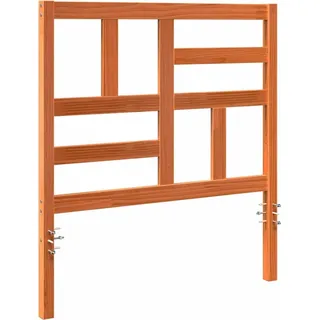 vidaXL Bettkopfteil Wachsbraun 105,5 x 4 x 104 cm Massives Kiefernholz - Braun