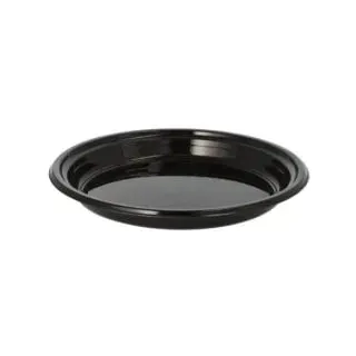 Papstar Menüteller Ø 22 cm schwarz 12er Set