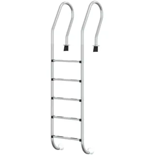 vidaXL Poolleiter 54 x 38 x 211 cm silber/edelstahl 304 93457