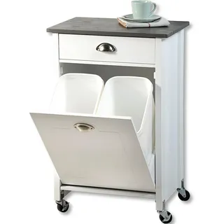 Kesper Servierwagen , Weiß , Holzwerkstoff , 1 Schublade(n) Schubladen , 50x79x37 cm , Fsc , Esszimmer, Barmöbel, Barwagen