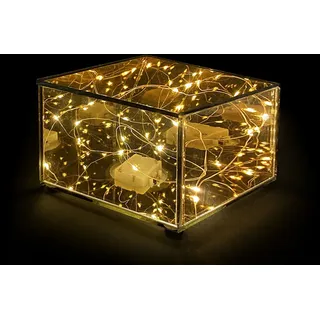 Steigrohr Weihnachten H&h h10, 5cm Glas Farbe Gold Mit LED