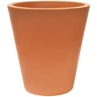 Wellhome Runder Blumentopf - Terracotta - 50 x 50 cm