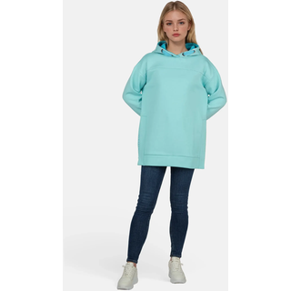 Kapuzenpullover SALZHAUT "Hoodie TIEKE", Damen, Gr. S, blau (aqua), Obermaterial: 80% Baumwolle CO. 20% Polyester PES., Pullover Kapuzenpullover