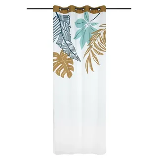 Vorhang Gardinen Voile Dekoschal mit Ösen 140x260 cm Boho merhhfarbig Deko