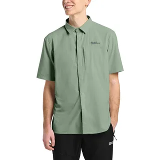Jack Wolfskin Herren Vandra S/S Shirt Hemd, Eucalyptus, L EU