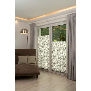 K-HOME Klemmfix-Plissee Steingrau Bedruckt 30 x 130 cm grau