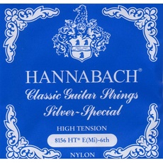 Hannabach Saiten für Klassikgitarre Serie 815 E6 High Tension Silver Special, Gitarrensaiten (hochwertig, Allzweck-Saite für fast jedes Instrument, Gitarrensaiten klassische Gitarre, Made in Germany)