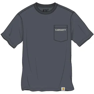 T-Shirt CARHARTT "Grill", Herren, Gr. XL, blau (blau, anthrazit), Obermaterial: 100% Baumwolle CO., Shirts T-Shirt