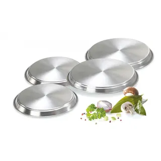 Krüger Herdabdeckplatte 4-teilig 16 + 20 cm Silber