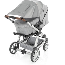 Bild ShineSafe Premium Sonnensegel und Schlummertuch für den Kinderwagen, grau