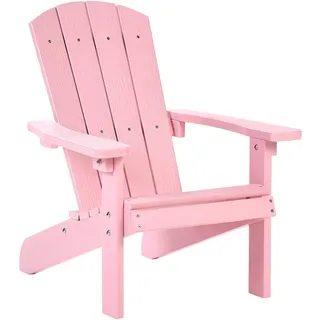Beliani Kindersessel ADIRONDACK 40 x 50 x 64 cm rosa