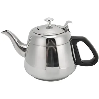 1,5 L 2 L Edelstahl-Teekanne, Kaffeekanne, Einlagiger Herdkessel aus Edelstahl mit Teegeschirr-Heißwasserfilter (2L mit Filter)