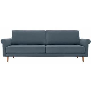 creation by rolf benz 2-Sitzer »CR.450, Designsofa, Loungesofa«, modern Landhaus, Füße in Nussbaum, Breite 168 cm blau