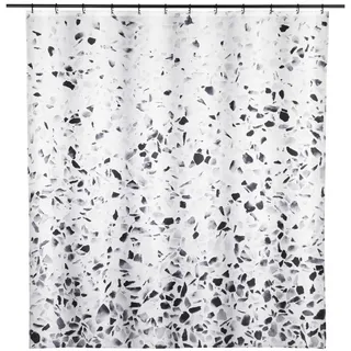Schöner Wohnen Duschvorhang Tosi 180 x 200 cm schwarz, weiß