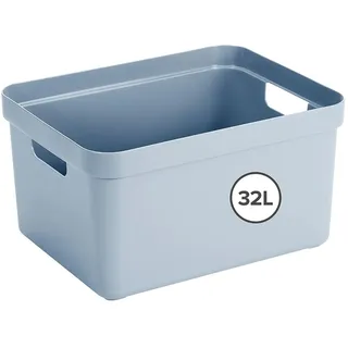 SUNWARE Aufbewahrungsbox Sigma Home 32 l 25-tlg. blau/grau