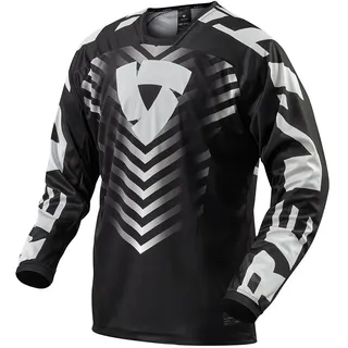 Revit Rough Langarm-trikot - Black / White - M